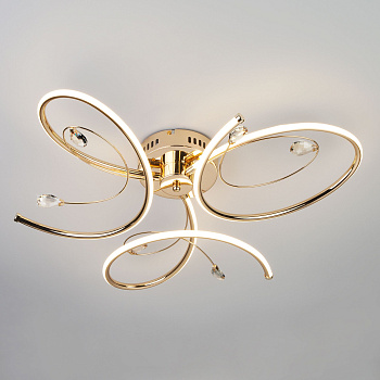 Eurosvet Светодиодный потолочный светильник 90099/3 золото 00000084414