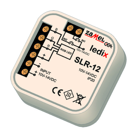 Zamel Контроллер RGB управление импульсными переключателями, в монт.коробку SLR-12