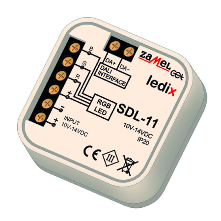 Zamel Контроллер DALI для RGB светильников, в монт.коробку SDL-11