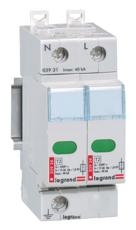 Legrand Устройство защиты от импульсных перенапряжений - защита высшего уровня - Imax 70 кА - 2П 003921