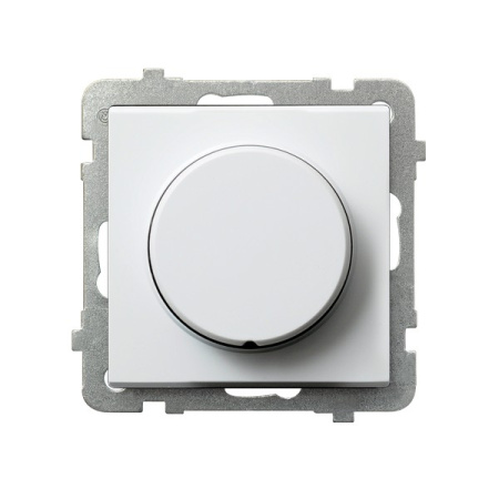 Ospel Sonata Белый Светорегулятор поворотно-нажимной для нагрузки лампами
накаливания, галогенными и LED ŁP-8RL2/m/00