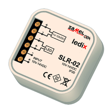Zamel Контроллер LED для одноцветных светильников 1-10V (диммируемый), в монт.коробку SLR-02